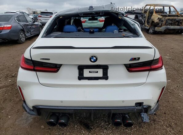 WBS43AY00PFP81931 2023 BMW M3 White უკანა ხედი