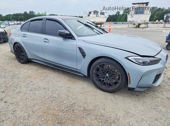 WBS43AY01NFM26327 2022 BMW M3 Gray წინა მარჯვენა