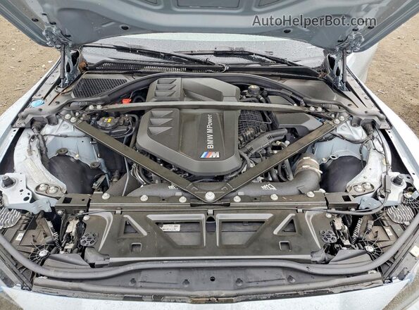 WBS43AY02NFL77882 2022 BMW M3 Gray უკანა სალონის ხედი