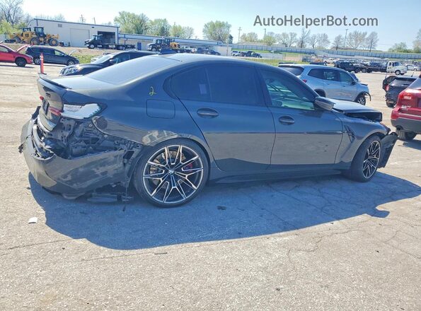 WBS43AY02NFM46005 2022 BMW M3 Черный Задняя правая четверть