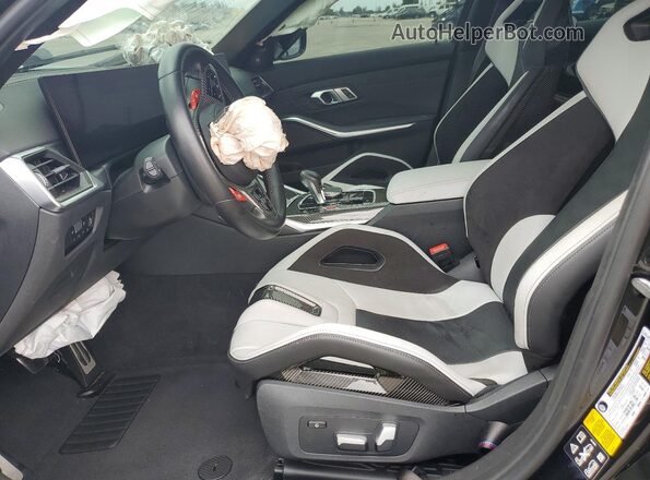 WBS43AY02PFN44440 2023 BMW M3 Black Widok wnętrza z przodu