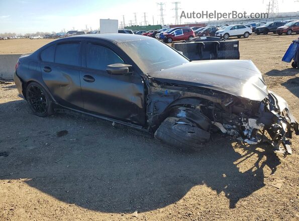 WBS43AY05PFP72772 2023 BMW M3 Black Przód prawy
