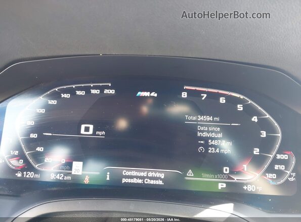 WBS43AZ01PCM97935 2023 BMW M4 Dark Blue Widok tylnych siedzeń