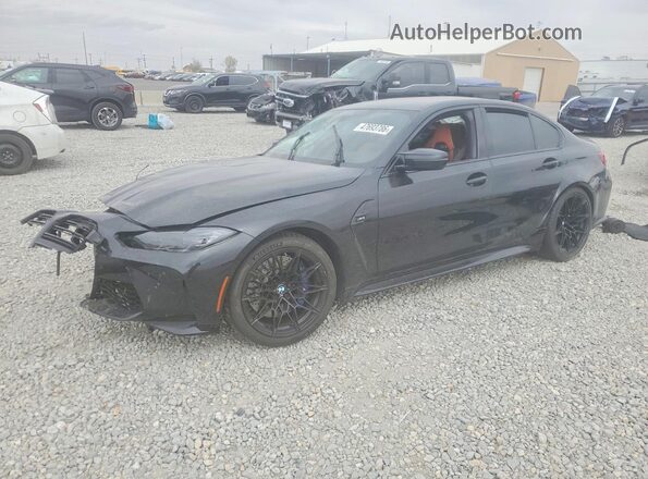 WBS53AY04NFM26407 2022 BMW M3 Черный Передняя левая четверть
