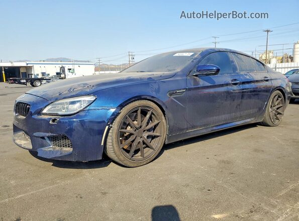 WBS6E9C5XGG437019 2016 BMW M6 Blue Vista tres cuartos delantera izquierda