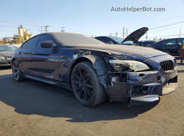 WBS6E9C5XGG437019 2016 BMW M6 Blue Delantero derecho