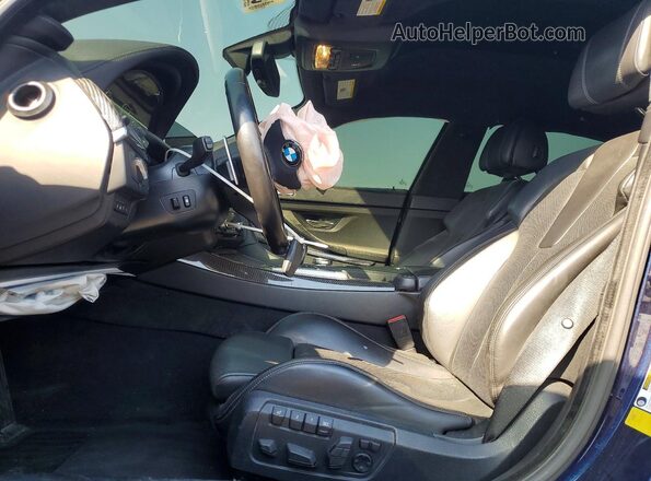 WBS6E9C5XGG437019 2016 BMW M6 Blue Vista interior delantera
