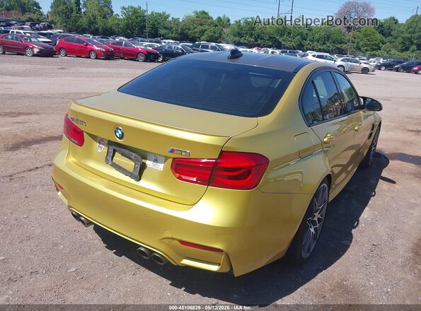 WBS8M9C50G5D31463 2016 BMW M3 Gold Trasero derecho