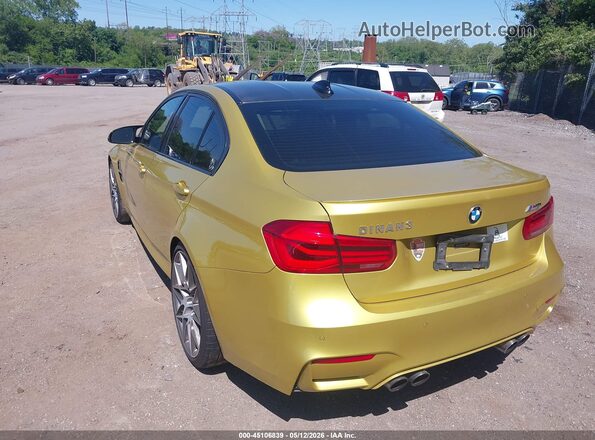 WBS8M9C50G5D31463 2016 BMW M3 Gold Trasero izquierdo