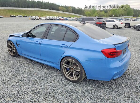WBS8M9C57G5E68285 2016 BMW M3 Blue Trasero izquierdo