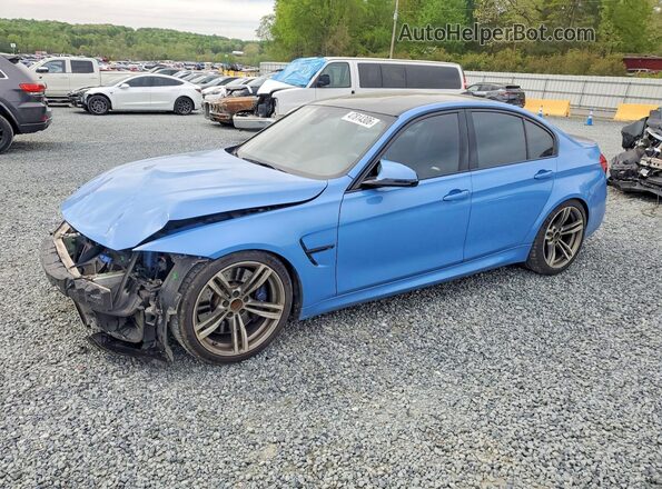WBS8M9C57G5E68285 2016 BMW M3 Blue Vista tres cuartos delantera izquierda