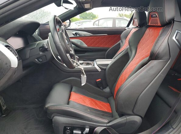 WBSDZ0C07PCL76053 2023 BMW M8 Gray Widok wnętrza z przodu