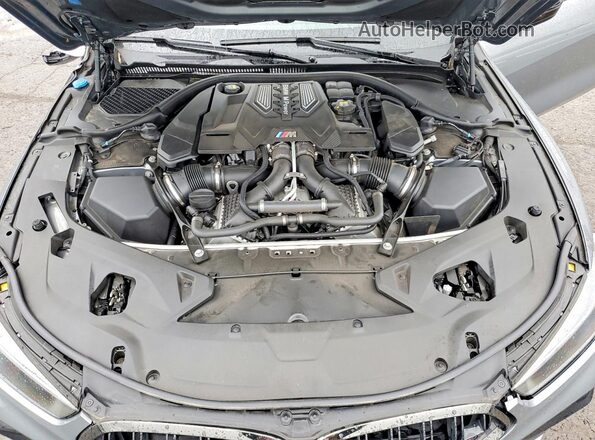 WBSDZ0C07PCL76053 2023 BMW M8 Gray Widok wnętrza z tyłu