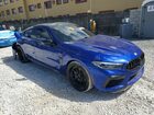 2022 Bmw M8 Blue vin: WBSGV0C09NCJ55155