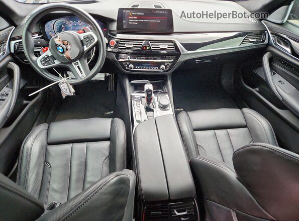 WBSJF0C5XKB446893 2019 BMW M5 Black წინა პანელის ხედი