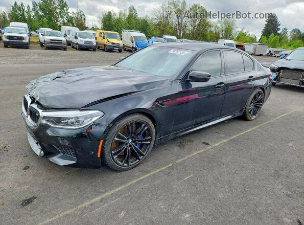 WBSJF0C5XKB446893 2019 BMW M5 Black წინა მარცხენა ხედი სამი მეოთხედიდან