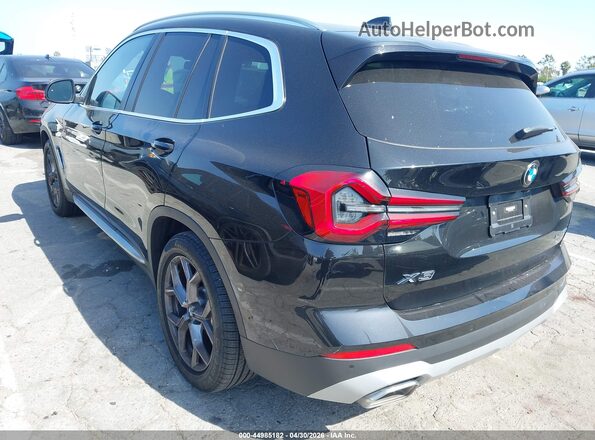 WBX47DP00NN172875 2022 BMW X3 Черный Задняя левая четверть