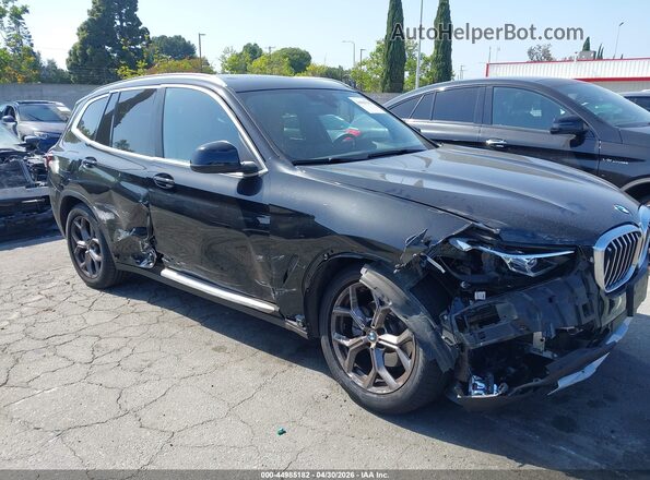 WBX47DP00NN172875 2022 BMW X3 Черный Вид спереди