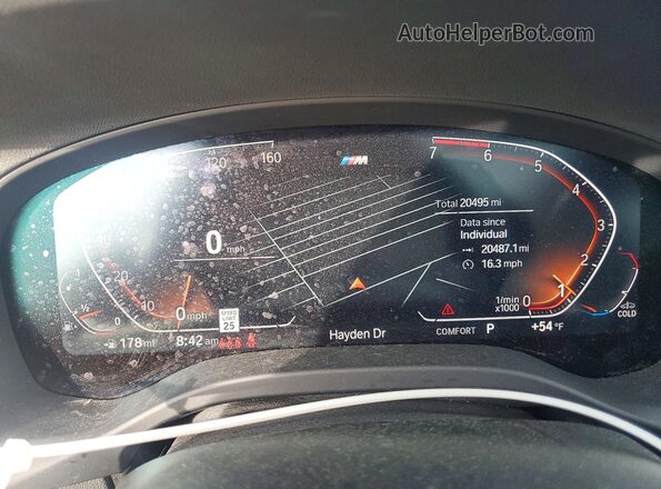 WBX57DP02RN304075 2024 BMW X3 Черный Вид щитка приборов