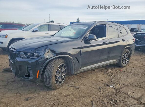 WBX57DP02RN304075 2024 BMW X3 Черный Передняя левая четверть