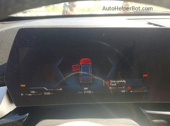 WBX73EF04P5W38858 2023 BMW X1 Blue Instrument cluster view
