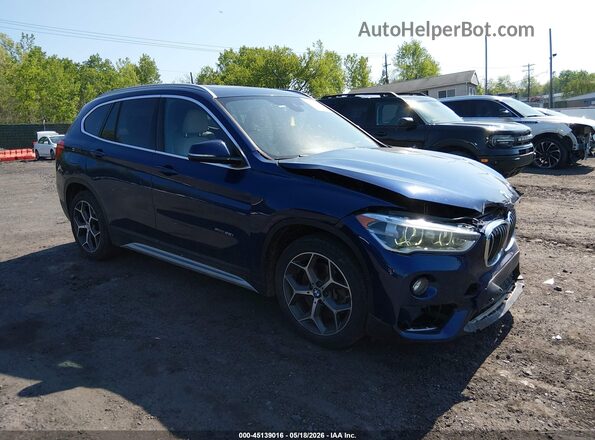 WBXHT3C30GP883264 2016 BMW X1 Blue Передня права чверть