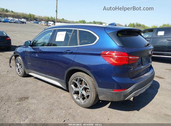 WBXHT3C30GP883264 2016 BMW X1 Blue Задня ліва чверть
