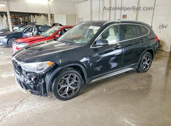 WBXHT3C30J5K27729 2018 BMW X1 Черный Передняя левая четверть
