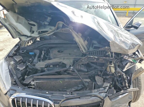 WBXHT3C31H5F73737 2017 BMW X1 Black Engine compartment view
