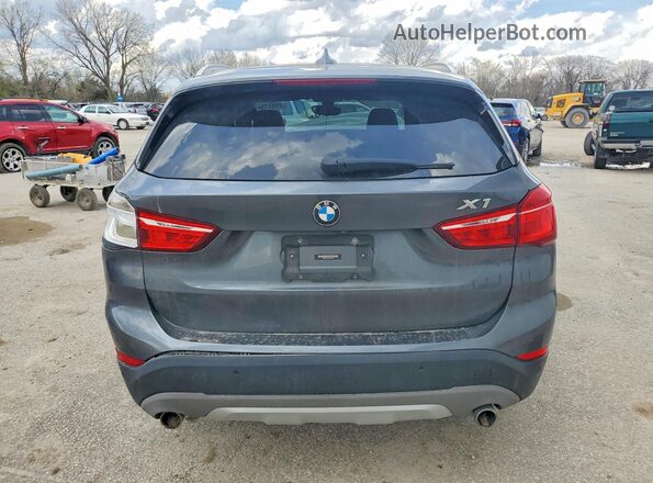 WBXHT3C31H5F73737 2017 BMW X1 Black Rear view