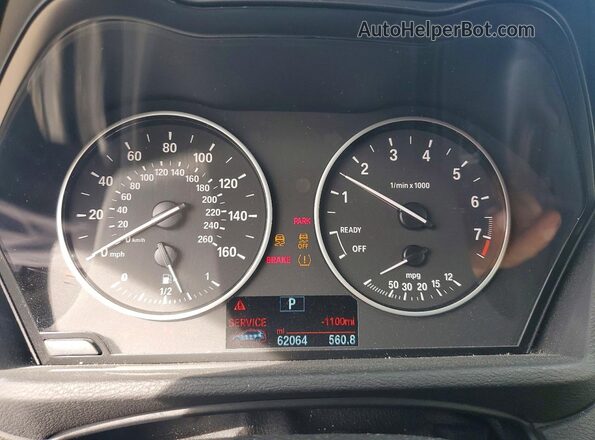 WBXHT3C31H5F73737 2017 BMW X1 Black Instrument cluster view
