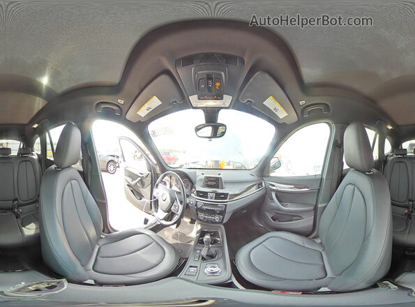WBXHT3C31H5F73737 2017 BMW X1 Black 360 interior view