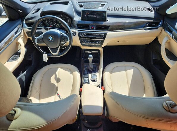 WBXHT3C32GP882133 2016 BMW X1 Black Вид панелі приладів