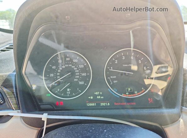 WBXHT3C32GP882133 2016 BMW X1 Black Вид щитка приладів