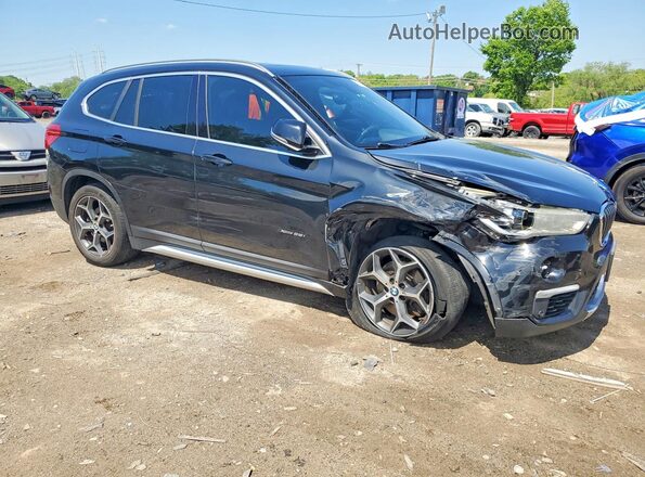 WBXHT3C32H5F72788 2017 BMW X1 Черный Передняя правая четверть