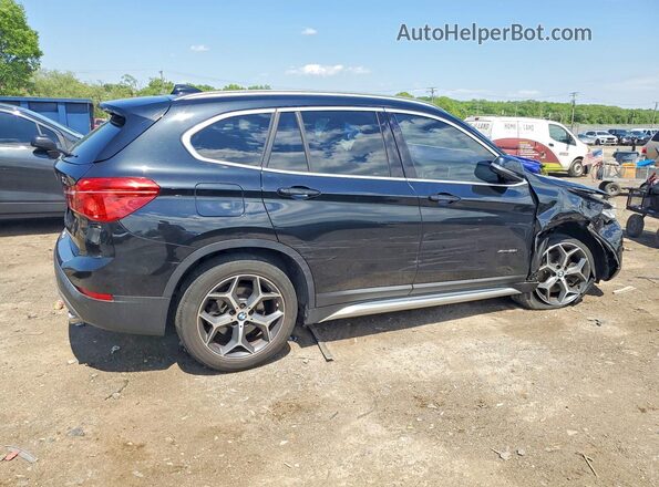 WBXHT3C32H5F72788 2017 BMW X1 Черный Задняя правая четверть