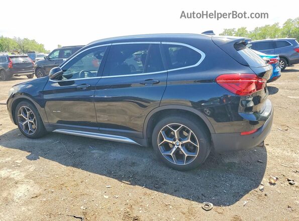 WBXHT3C32H5F72788 2017 BMW X1 Черный Задняя левая четверть