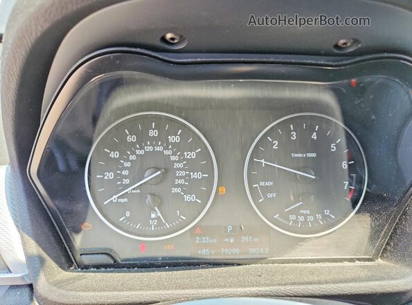 WBXHT3C32J5F93131 2018 BMW X1 Gray ხელსაწყოთა პანელის ხედი