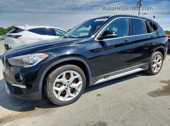 WBXHT3C32J5L27816 2018 BMW X1 Черный Передняя левая четверть
