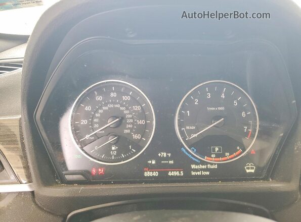 WBXHT3C33GP883260 2016 BMW X1 Blue Vista del cuadro de instrumentos
