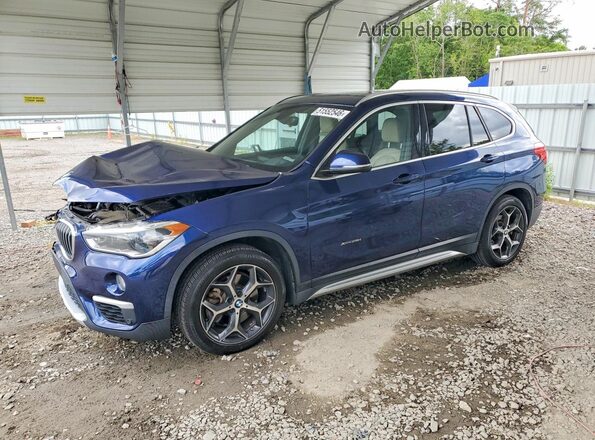 WBXHT3C33GP883260 2016 BMW X1 Blue Vista tres cuartos delantera izquierda