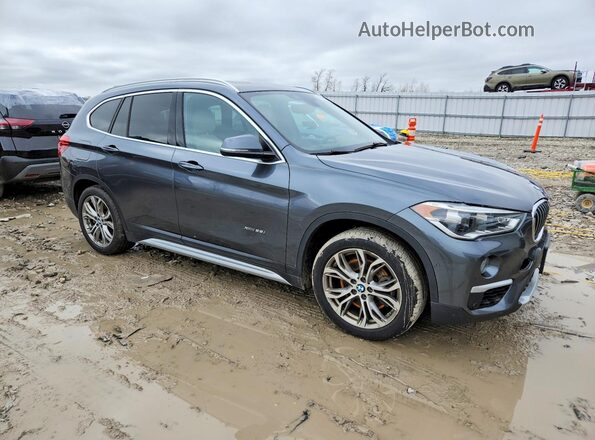 WBXHT3C34H5F76017 2017 BMW X1 Gray Առջևի աջ