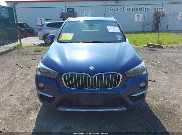 WBXHT3C34J5L27977 2018 BMW X1 Blue Вид щитка приладів