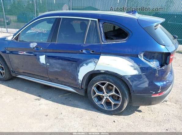 WBXHT3C34J5L27977 2018 BMW X1 Blue Вид спереду
