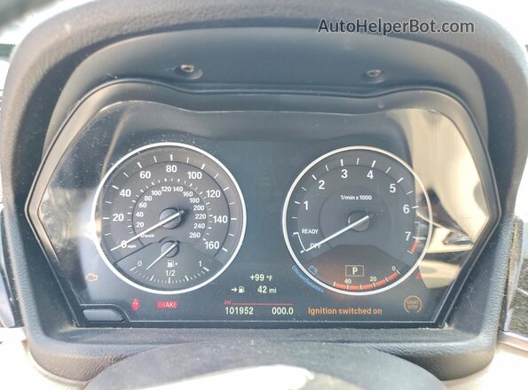WBXHT3C35H5F75779 2017 BMW X1 Черный Вид щитка приборов
