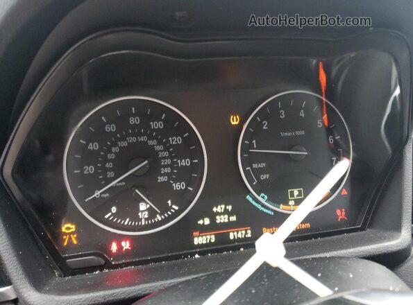 WBXHT3C36GP880899 2016 BMW X1 Silver Vista del cuadro de instrumentos