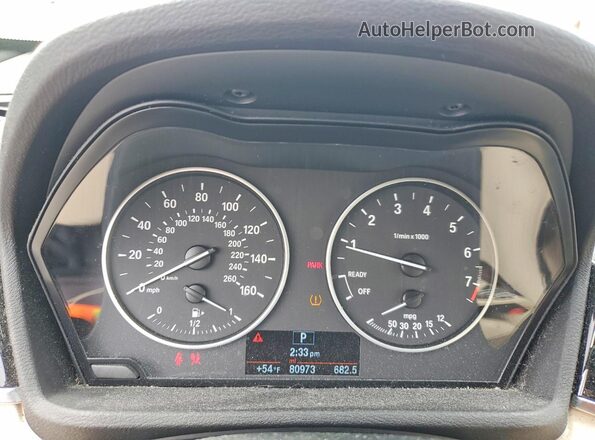 WBXHT3C36H5F76732 2017 BMW X1 Черный Вид щитка приборов