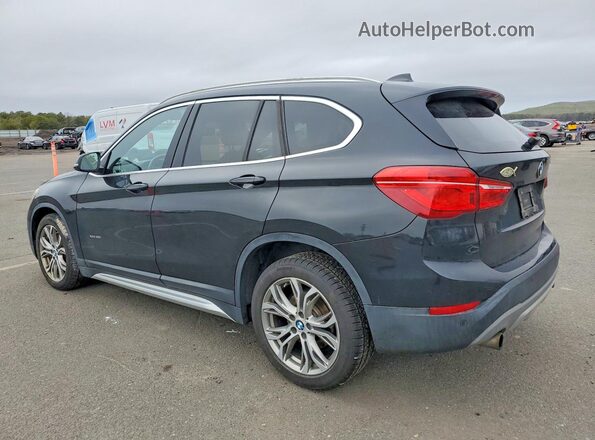 WBXHT3C36H5F76732 2017 BMW X1 Черный Задняя левая четверть