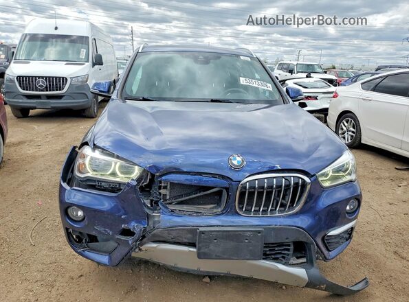 WBXHT3C36J3H33435 2018 BMW X1 Blue წინა ხედი