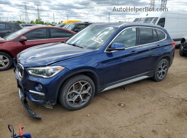 WBXHT3C36J3H33435 2018 BMW X1 Blue წინა მარცხენა ხედი სამი მეოთხედიდან